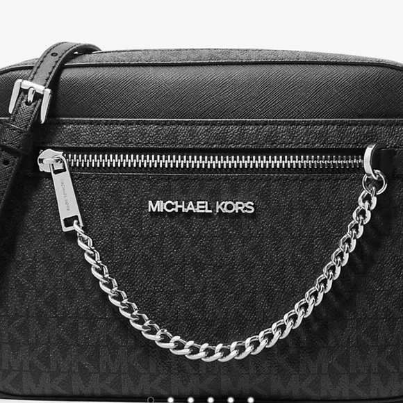 Michael Kors jet set large logo, Crossbody bag black - Picture 2 of 8